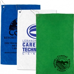 Heavy Duty Microfiber Golf Towel with Metal Grommet and Clip