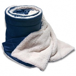 60 x 72 Oversized Sherpa Micro Mink Blanket with hidden zipper 