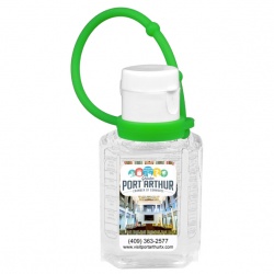FullColor 1 oz. Compact Hand Sanitizer with Silicone Leash