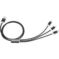 Long Braided 3-in-1 Charging Cable