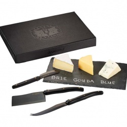 Laguiole Black Cheese and Serving Set