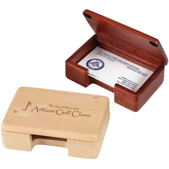 Wooden Business Card Holder - Awards Motivation Gifts