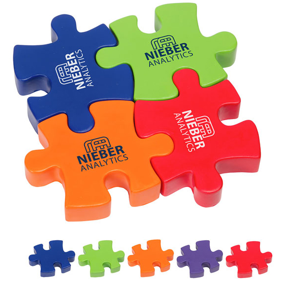 4-Piece Connecting Puzzle Stress Toy - Puzzles, Toys & Games