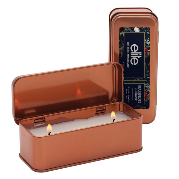 5 oz. Scented Copper Rectangular Candle - Kitchen & Home Items