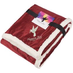 Field & Co. Sherpa Blanket with Full Color Card