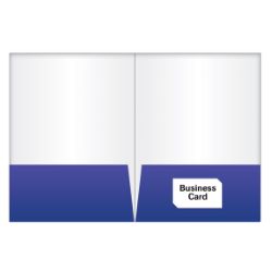 Glued Pocket Folder with Right Pocket Business Card Slit
