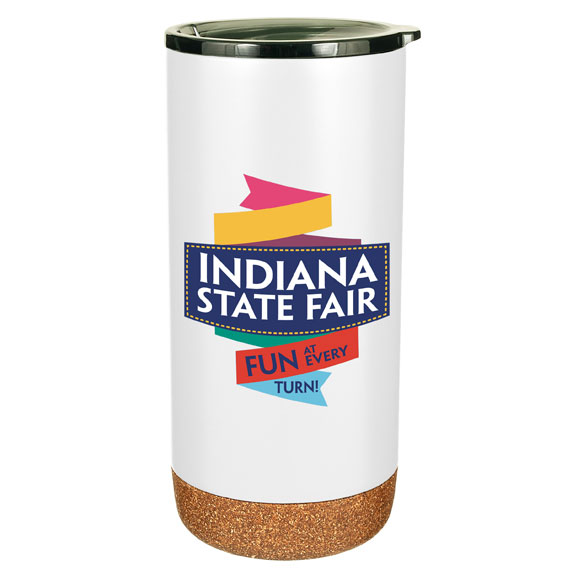 16 oz. Double Wall Stainless Tumbler with Cork Bottom - Mugs Drinkware