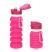 Collapsible Silicone Water Bottle with Carabiner - Mugs Drinkware