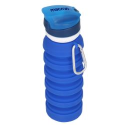 Collapsible Silicone Water Bottle with Carabiner