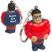 Super Hero Tress Reliever Key Chain - Puzzles, Toys & Games