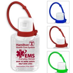 2 oz. Hand Sanitizer with Silicone Carry Leash