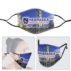 Full Color Sublimation Face Mask with Ear Loop Adjusters