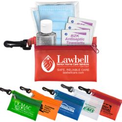 Essential Wellness Kit with Translucent Zippered Pouch