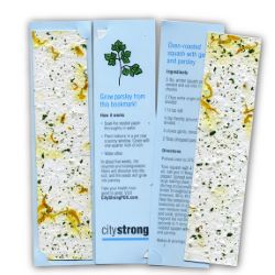 Recipe Bookmark with Seed Paper