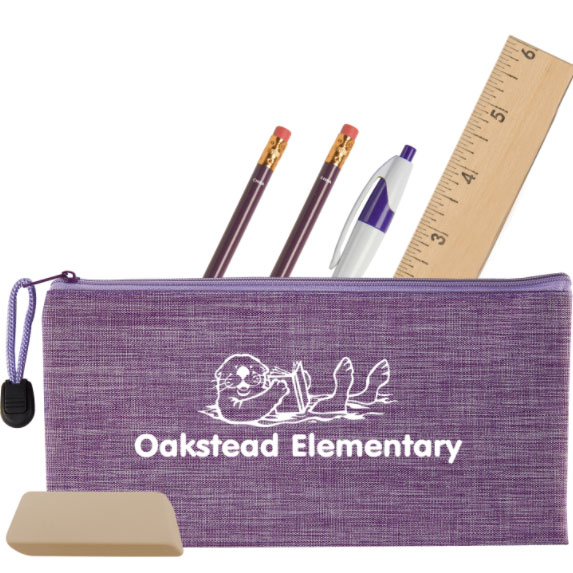 Heathered School Kit - Pens Pencils Markers