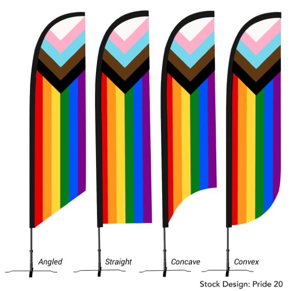 Custom Feather Pride Flag - Outdoor Sports Survival